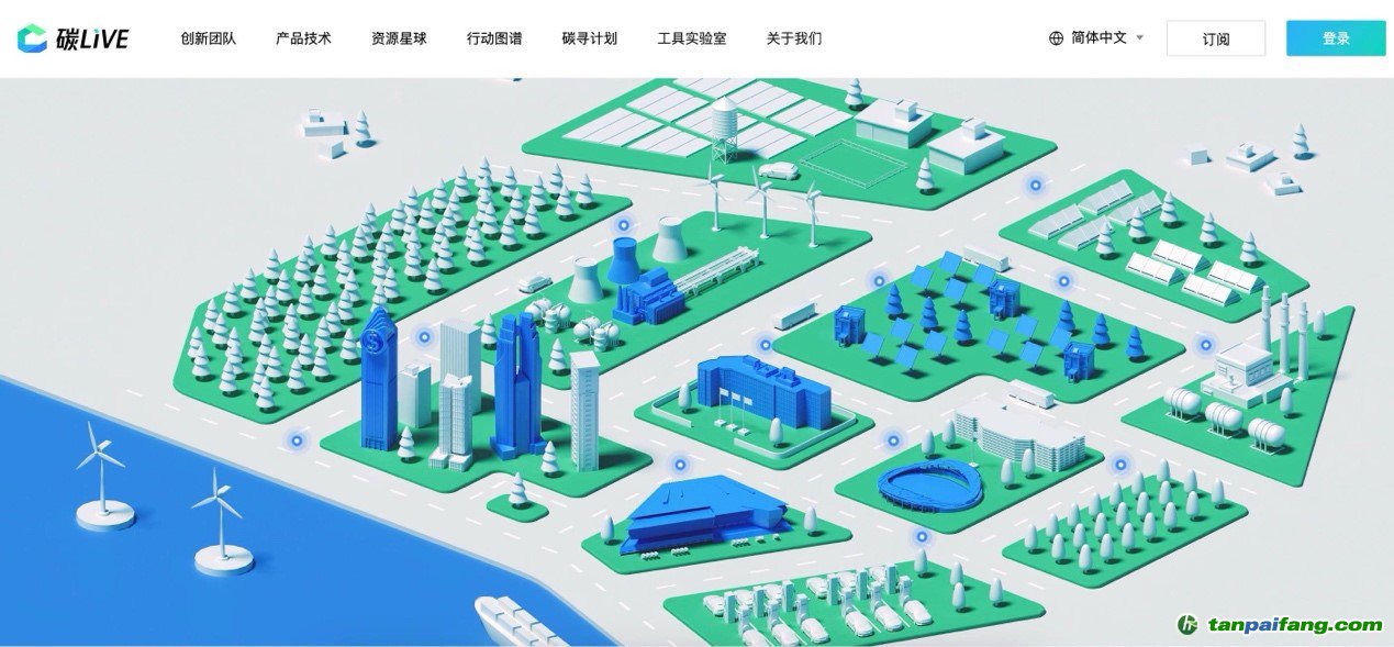 “碳LIVE”社區(qū)網(wǎng)頁截圖。圖片由騰訊公司提供